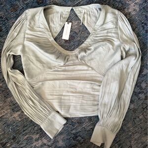Anthropologie Soft Green Blouse